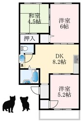 大阪狭山市駅 徒歩12分 2階の物件間取画像